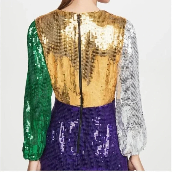 Alice + Olivia multi colored sequin mini dress - Picture 4 of 15